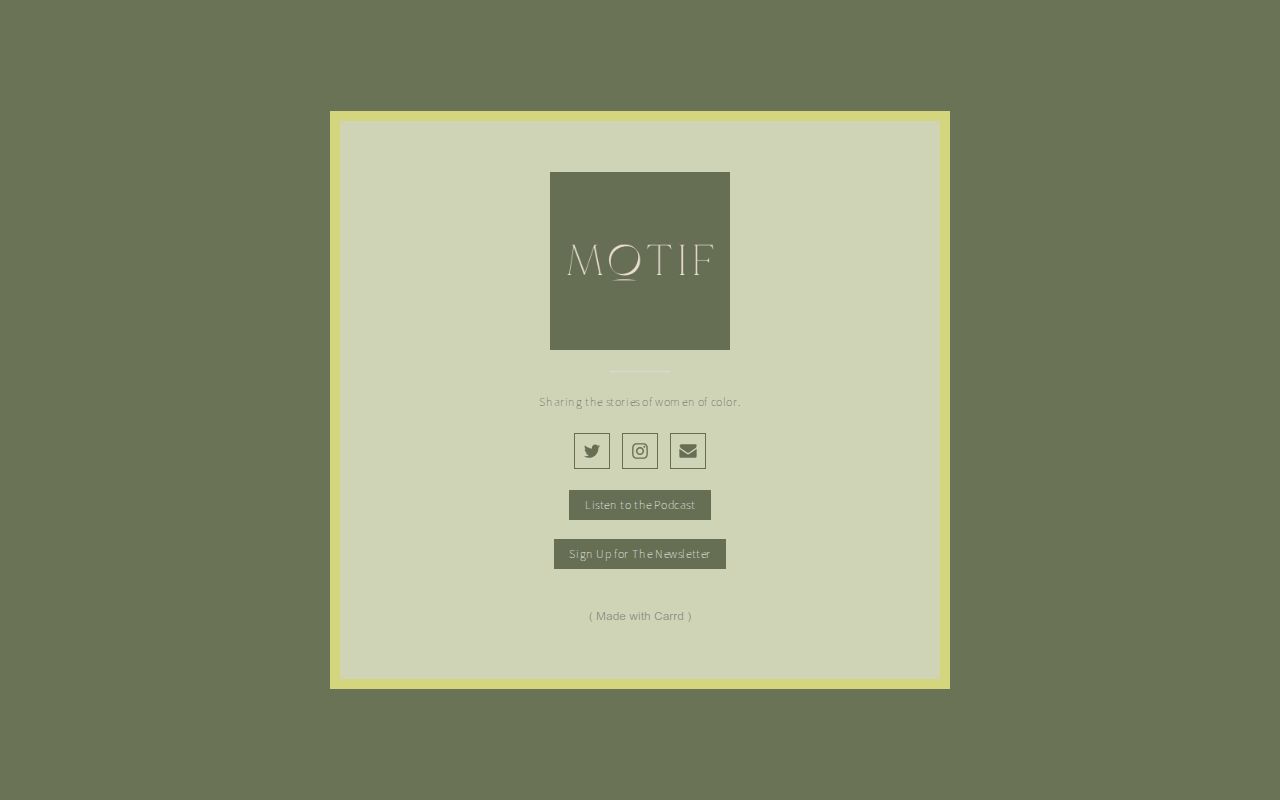 Carrd profile picture for @motif